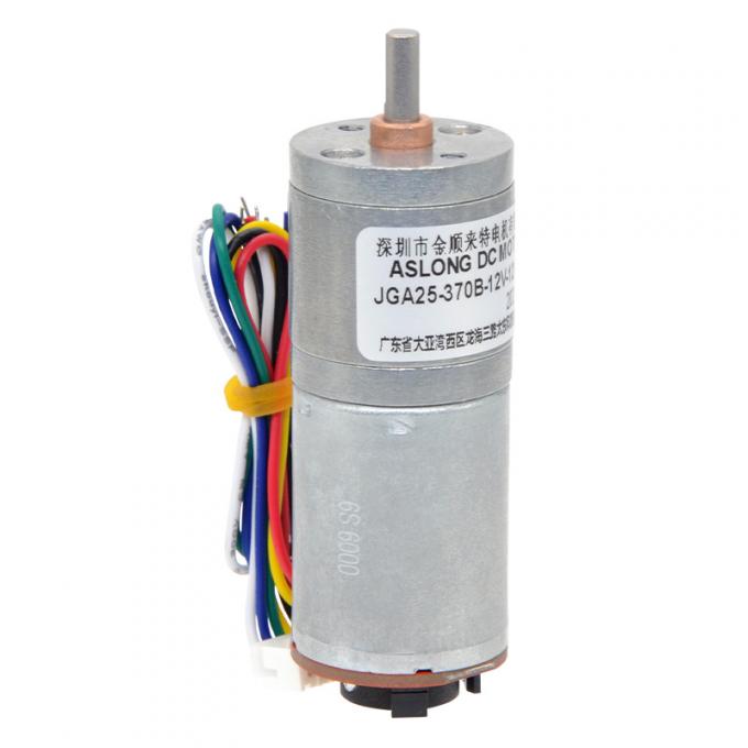 6v 12v 25mm Đánh răng DC Động cơ mã hóa JGA25-370B mô-men xoắn cao 25mm Đánh răng DC Động cơ 18