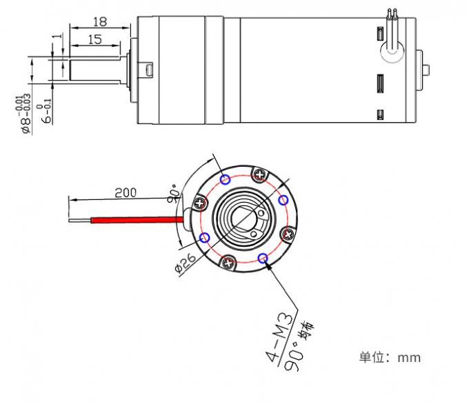 12V/24V PG32-3157 Máy gia tốc hành tinh được chải Micro Motor 24V DC Planetary Gear Motor 12