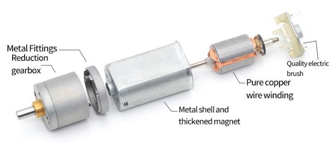 12V DC Reduction Micro Motor JGA20-180 Micro DC Reduction Motor Magnet vĩnh viễn tốc độ thấp 6