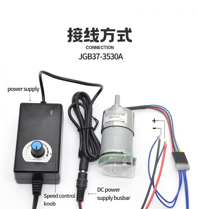 Bộ mô-men xoắn cao 24V 59RPM JGB37-3530A Bộ mô-men xoắn cao Tốc độ thấp DC Gear Động cơ điện 37mm 14