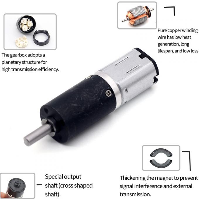 12V Micro High-Speed Brush DC Electric Gearbox PG12-N20 Máy gia công giảm tốc DC 12mm chất lượng cao 13