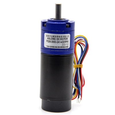 Động cơ DC không bàn chải 24V PG36-3650 Động cơ bánh răng hành tinh không bàn chải mô-men xoắn lớn DC