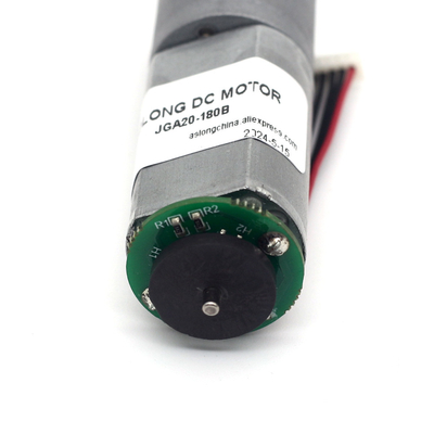 Bộ mã hóa động cơ bàn chải JGA20-180B 12V 21RPM 1:374 12v Dc Motor With Encoder Micro Dc Gear Motor With Encoder