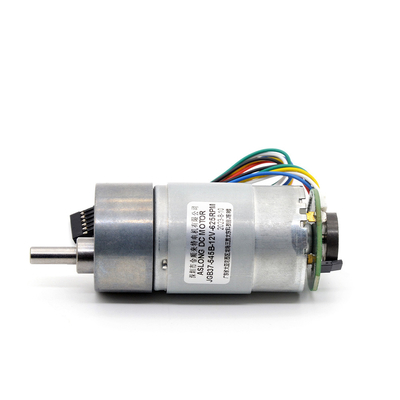 2000 RPM Động cơ bánh răng giảm tốc độ kim loại Mô-men xoắn cao 24V DC với bộ mã hóa