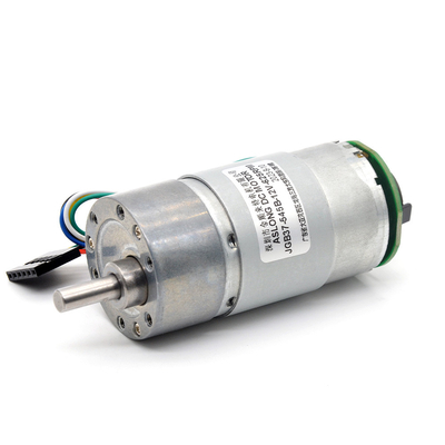 2000 RPM Động cơ bánh răng giảm tốc độ kim loại Mô-men xoắn cao 24V DC với bộ mã hóa