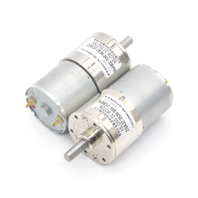 Động cơ bánh răng mini DC 37mm ZGA37-3530 12V hộp số đầu ra trung tâm 24V động cơ tốc độ thấp