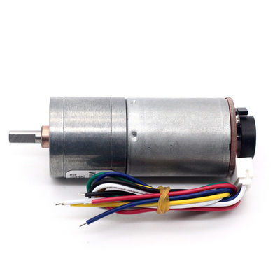 6v 12v 25mm Đánh răng DC Động cơ mã hóa JGA25-370B mô-men xoắn cao 25mm Đánh răng DC Động cơ