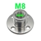 Đai ốc khớp nối mặt bích M8 Đường kính bên trong 8MM cho trục ren của động cơ